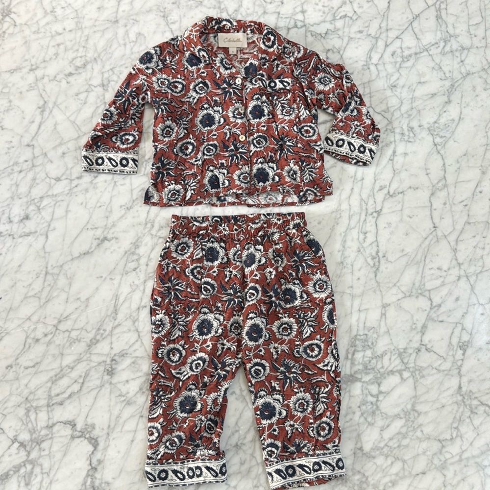 Cleobella Floral Boho Lounge Set in Sienna Youth Girls Sz 6